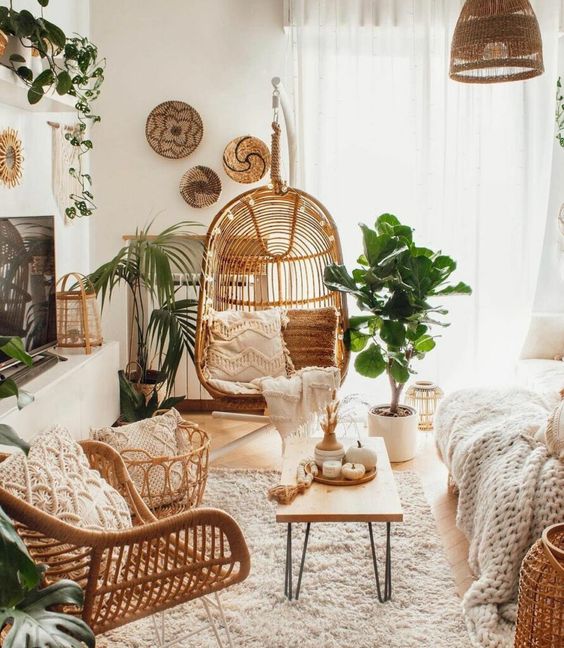 In the living room